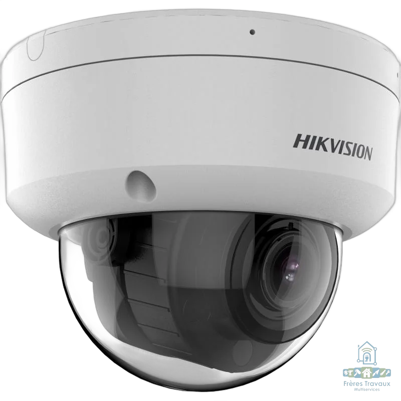 Camera IP Dome 4MP Acusense Smart Hybrid Light Varifocale Avec audio et carte SD Hikvision DS-2CD2743G2-LIZS2U