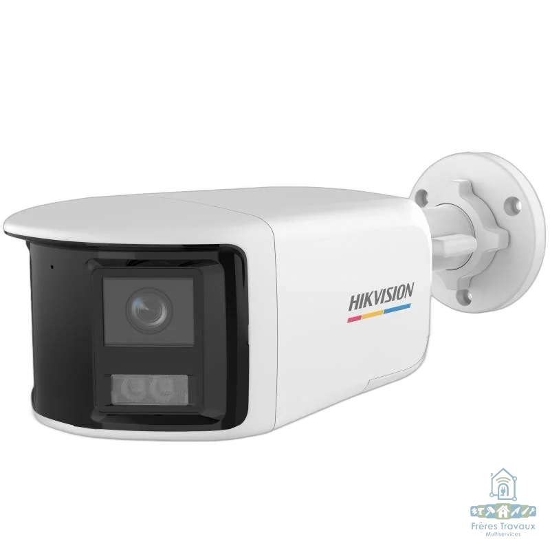 Caméra TURBO HD 3K ColorVu Dual-Lens Fixed Bullet Camera, Micro, 180° HIKVISION DS-2CE12KF3TP-DLS