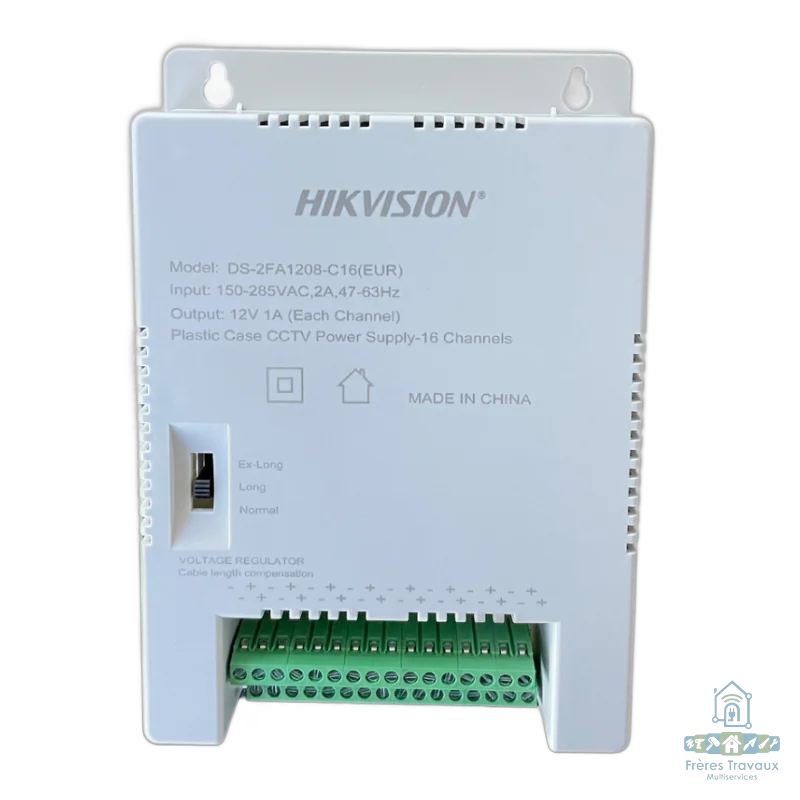 HIKVISION Bloc alimentation 16 channels DS-2FA1208-C16