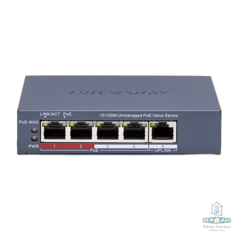 Switch 4 Ports 10/100 PoE HIKVISION DS-3E0105P-E/M(C)