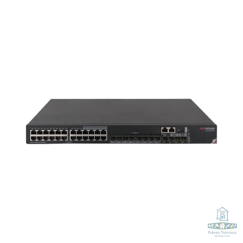Switch Gigabit Full Managed 24 ports,8 GE RJ45/SFP Combo, 4*10G SFP HIKVISION DS-3E3728-H
