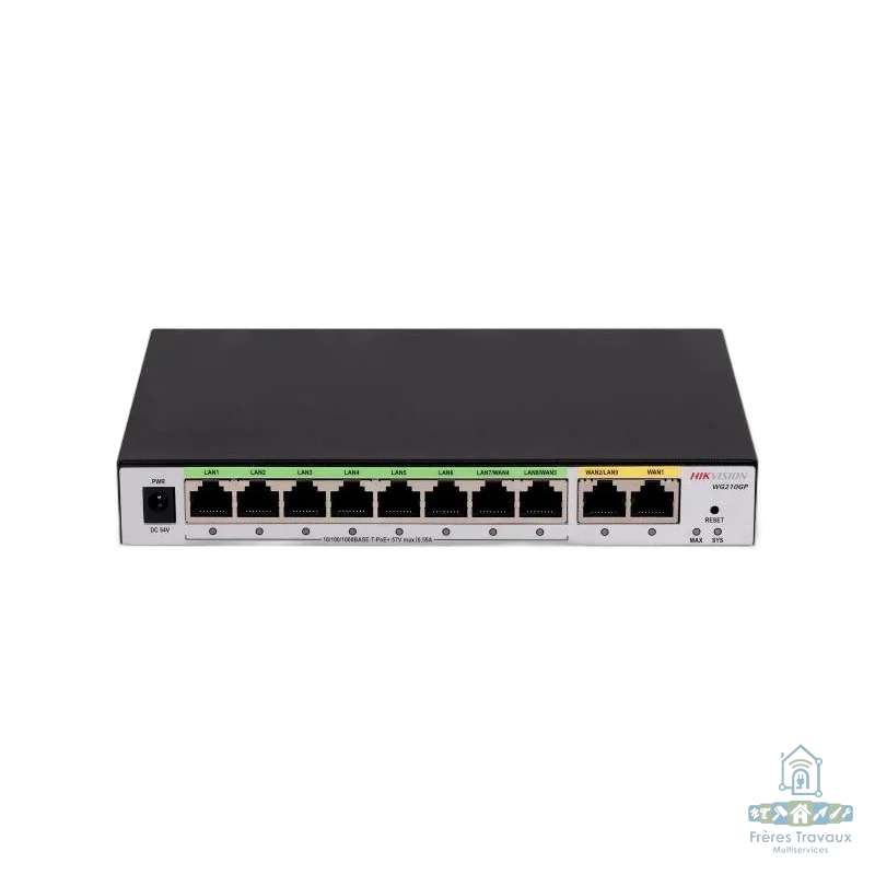 Routeur ALL IN ONE 10 Ports Hikvision DS-3WG210GP-SI