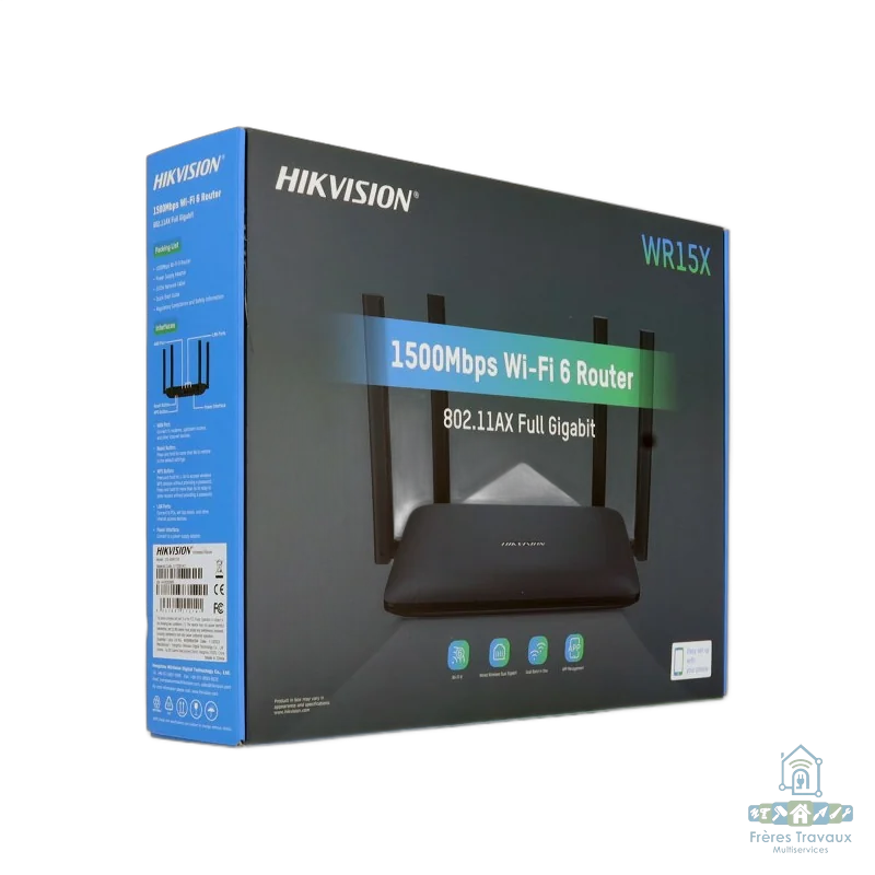Routeur Sans Fil WIFI 6 AC1500 Hikvision DS-3WR15X