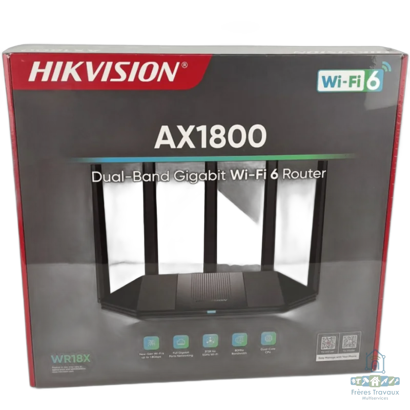 Routeur Sans Fil WIFI 6 AX1800 Hikvision DS-3WR18X