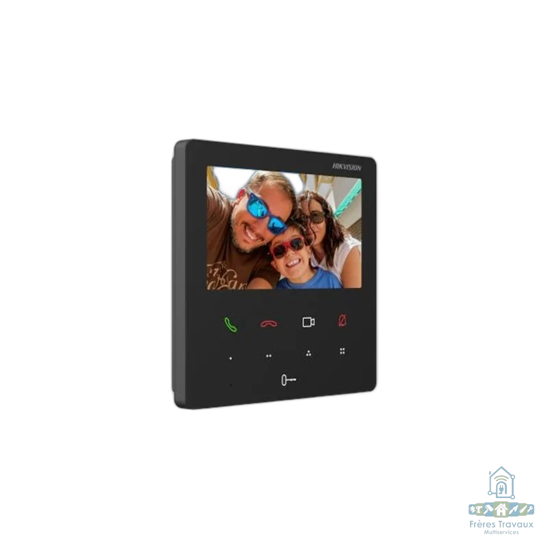 Moniteur IP avec Écran 7”, Audio Bidirectionnel et Gestion Porte DS-KH6110-WE1 Hikvision