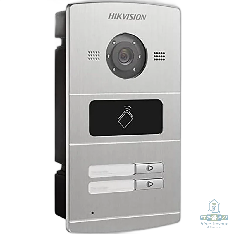 Platine de rue 2 boutons Hikvision DS-KV8202-IM