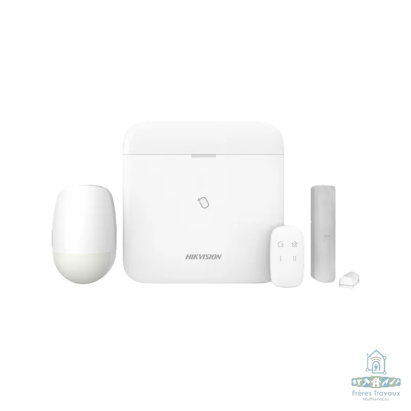Système d'alarme HIKVISION intrusion 64 Zones AX PRO DS-PWA64-Kit-WB
