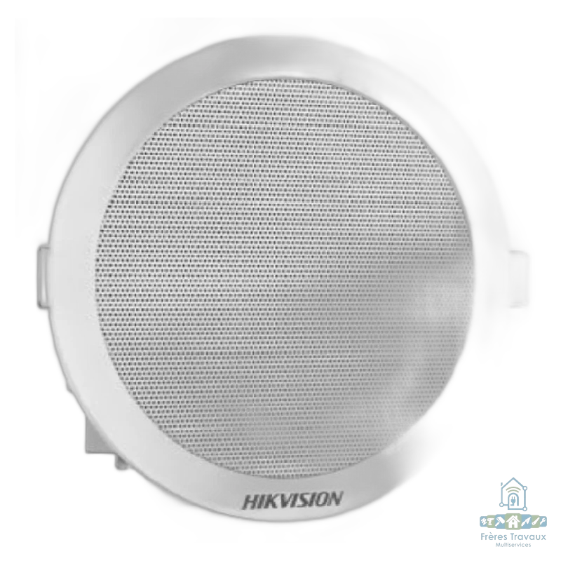 Haut-parleur de Plafond Analogique 3W Hikvision DS-QAE0203G1-V