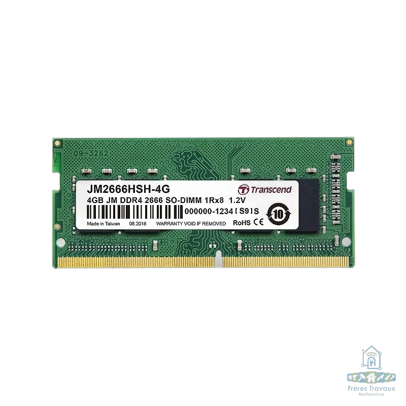 Transcend barrette memoire 4 Go JM2666HSH-4G