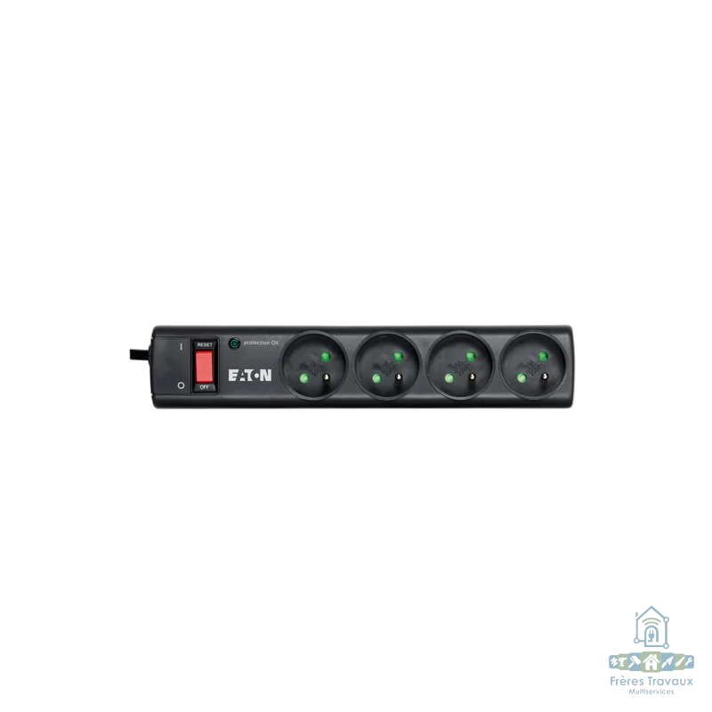 Multiprise parasurtenseur 4 prises FR 3 Line Protection EATON PS4F