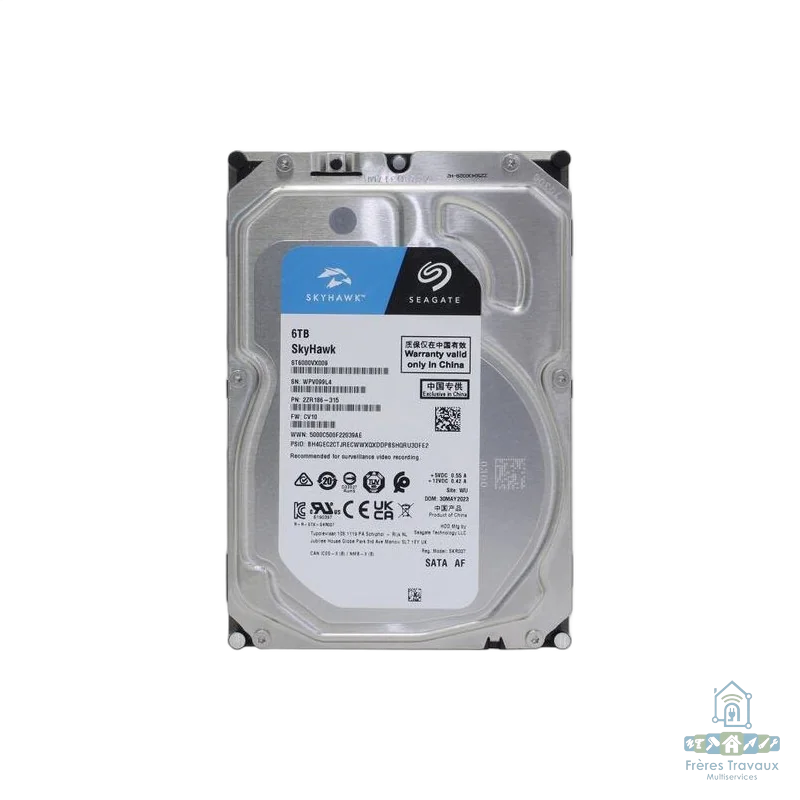 Disque dur 6TB interne Seagate SKYHAWK Surveillance ST6000VX0009